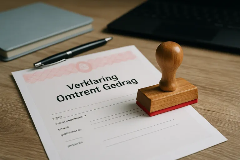 Alles wat je moet weten over de verklaring omtrent gedrag